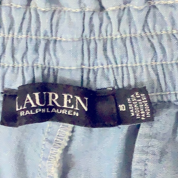 Lauren Ralph Lauren Cropped Cotton Pants - Picture 6 of 8
